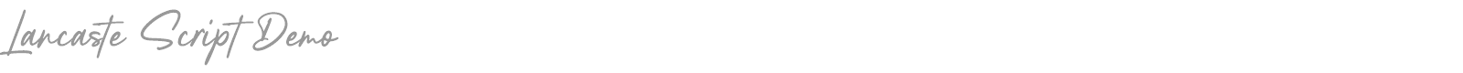 Lancaste Script font preview